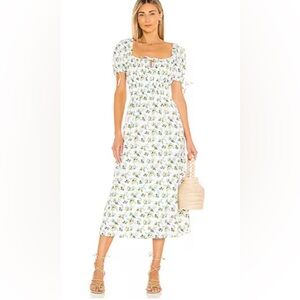 Faithfull the Brand Flora Midi Dress Bendita Floral Print